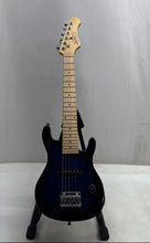 Load image into Gallery viewer, Zeny Black Blue Sunburst 30-Inch Double Cutaway Kids Mini Electric Guitar
