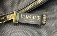 Load image into Gallery viewer, Versace Fragrance Womens Black Zipper Travel Cosmetic Makeup Bag

