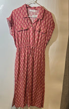 Load image into Gallery viewer, Lucky Brand Womens Pink Printed Short Sleeve Drawstring Waist Shirt Dress Size M
