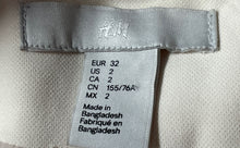 Load image into Gallery viewer, H&amp;M Womens Beige Long Sleeve Notched Lapel Self Waist Belt Trench Coat Size 2
