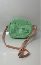Load image into Gallery viewer, Disney Girls Green Printed Adjustable Strap Zip Top Lined Crossbody Bag
