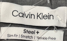 Load image into Gallery viewer, Calvin Klein Mens Gray Slim Fit Stretch Wrinkle Free Dress Shirt Size XL
