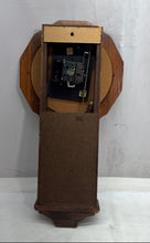 Load image into Gallery viewer, Vintage Verichron Brown Roman Numeral Quartz Chime Regulator Wall Clock Damage
