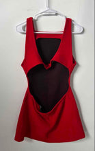 Load image into Gallery viewer, Zara Womens Red Sleeveless Cut Out Back Square Neck Mini Dress Size Medium
