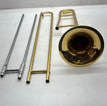 Load image into Gallery viewer, Gold-Tone Lacquered Trombone Woodwind Narrow Bore Musical Instrument

