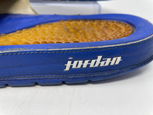 Load image into Gallery viewer, Authentic Nike Mens Air Jordan Hydro 5 Retro Blue Slide Sandals Size 11 Damaged
