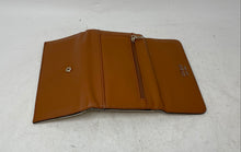 Load image into Gallery viewer, Guess Womens Brown Leather Card Holder Fold Over Snap Tri-Fold Wallet
