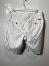 Load image into Gallery viewer, Armani Exchange Mens White Flat Front Slash Pockets Chino Shorts Size 30
