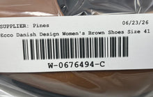 Load image into Gallery viewer, Ecco Danish Design Womens Shape 45 Brown Leather Slip-On Pump Heels Size EU 41
