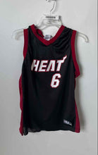 Load image into Gallery viewer, NBA Mens Black Miami Heat LeBron James #6 Sleeveless Basketball Jersey Size XL
