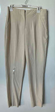 Load image into Gallery viewer, Basement Womens Beige Pinstripe Flat Front Pockets Regular Fit Dress Pants Sz 10
