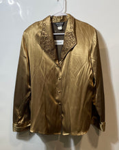 Load image into Gallery viewer, Lilia Smith Womens Brown Long Sleeve Collared Western Button-Up Shirt Size XL
