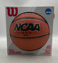 Load image into Gallery viewer, Wilson Brown Rubber NCAA Icon Indoor Outdoor Surface Basketball Ball Size 28.5"
