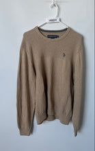 Load image into Gallery viewer, US Polo Assn. Mens Brown Knitted Long Sleeve Crew Neck Pullover Sweater Size XL
