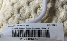 Load image into Gallery viewer, J. Crew Womens Ivory Long Sleeve Crew Neck Cable-Knit Pullover Sweater Size S
