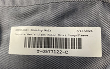 Load image into Gallery viewer, Lacoste Mens Gray Cotton Long Sleeve Collared Slim Fit Button-Up Shirt Size L

