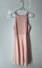 Load image into Gallery viewer, Kate Kasin Womens Pink Floral Lace Sleeveless Round Neck A-Line Dress Size S
