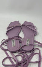 Load image into Gallery viewer, Steve Madden Womens Garvan Purple Leather Open Toe Gladiator Sandals Size 9.5M

