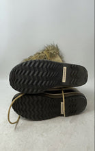 Load image into Gallery viewer, Sorel Womens Beige Black Suede Fur Trim Lace-Up Winter Snow Boots Size 8
