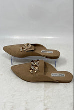 Load image into Gallery viewer, Steve Madden Womens Finely Light Brown Leather Slip-On Mule Flats Size 6.5M
