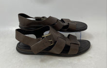 Load image into Gallery viewer, Ecco Womens Brown Leather Buckle Open Toe Flat Strappy Sandals Size EUR 36
