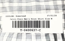 Load image into Gallery viewer, Calvin Klein Mens Multicolor Plaid Long Sleeve Collared Button-Up Shirt Size M
