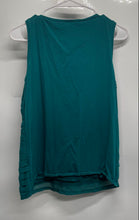 Load image into Gallery viewer, Ann Taylor Womens Green Ruffle Sleeveless Pullover Blouse Top Size LP
