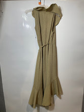 Load image into Gallery viewer, Max Studio Womens Yellow Heart Print Ruffle Sleeveless Wrap Dress Sz XS W/ Tags
