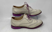 Load image into Gallery viewer, Cole Haan Womens Alisa White Leather Lace-Up Wingtip Oxford Shoes Size 8 B
