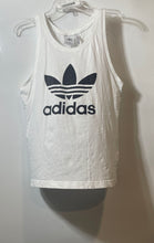 Load image into Gallery viewer, Adidas Mens White Originals Trefoil Sleeveless Round Neck Pullover Tank Top Sz S
