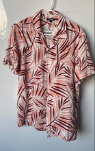Load image into Gallery viewer, Express Mens Multicolor Palm Leaf Short Sleeve Hawaiian Button-Up Shirt Size S
