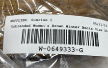 Load image into Gallery viewer, Unbranded Womens Brown Mid-Calf Pull-On Winter Snow Boots Size EUR 39
