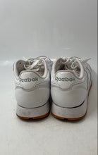 Load image into Gallery viewer, Reebok Mens Classic White Leather Lace-Up Low Top Running Shoes Size 11
