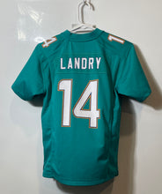 Load image into Gallery viewer, Nike Boys Aqua NFL Miami Dolphins Jarvis Landry #14 Football Jersey Size Medium
