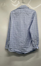 Load image into Gallery viewer, Michael Kors Mens Blue Plaid Long Sleeve Slim Fit Button-Up Shirt Size M
