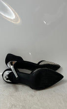 Load image into Gallery viewer, Adrienne Vittadini Womens Black Pointed Toe Slip-On D'Orsay Heels Size 10
