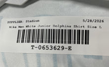 Load image into Gallery viewer, Nike Boys White Miami Junior Dolphins Pullover Football NFL T-Shirt Size Large
