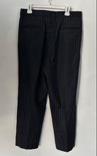 Load image into Gallery viewer, Mario Rinaldi Mens Black White Striped Blazer &amp; Pants 2 Piece Suit Set Size 42L

