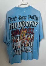 Load image into Gallery viewer, First Row Mens Light Blue Cotton Judgement Day Terry Graphic T-Shirt Size XL
