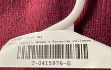 Load image into Gallery viewer, Banana Republic Womens Burgundy Long Sleeve Crew Neck Pullover Sweater Size L
