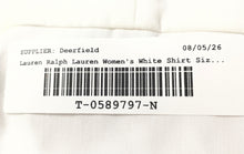 Load image into Gallery viewer, Lauren Ralph Lauren Womens White Long Sleeve Collared Button-Up Shirt Size PXS
