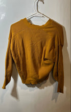 Load image into Gallery viewer, Zara Womens Mustard Long Sleeve Cardigan Sweaters Size Small
