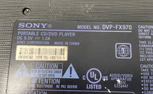 Load image into Gallery viewer, Sony DVP-FX970 Black Portable CD DVD Player DVD Player Only Not Tested
