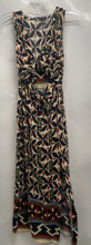 Load image into Gallery viewer, Zara Womens Multicolor Floral Print Sleeveless Cut-Out A-Line Dress Size XS
