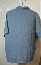 Load image into Gallery viewer, PacSun Mens Blue Cotton Short Sleeve Collared Button-Up Shirt Size Medium
