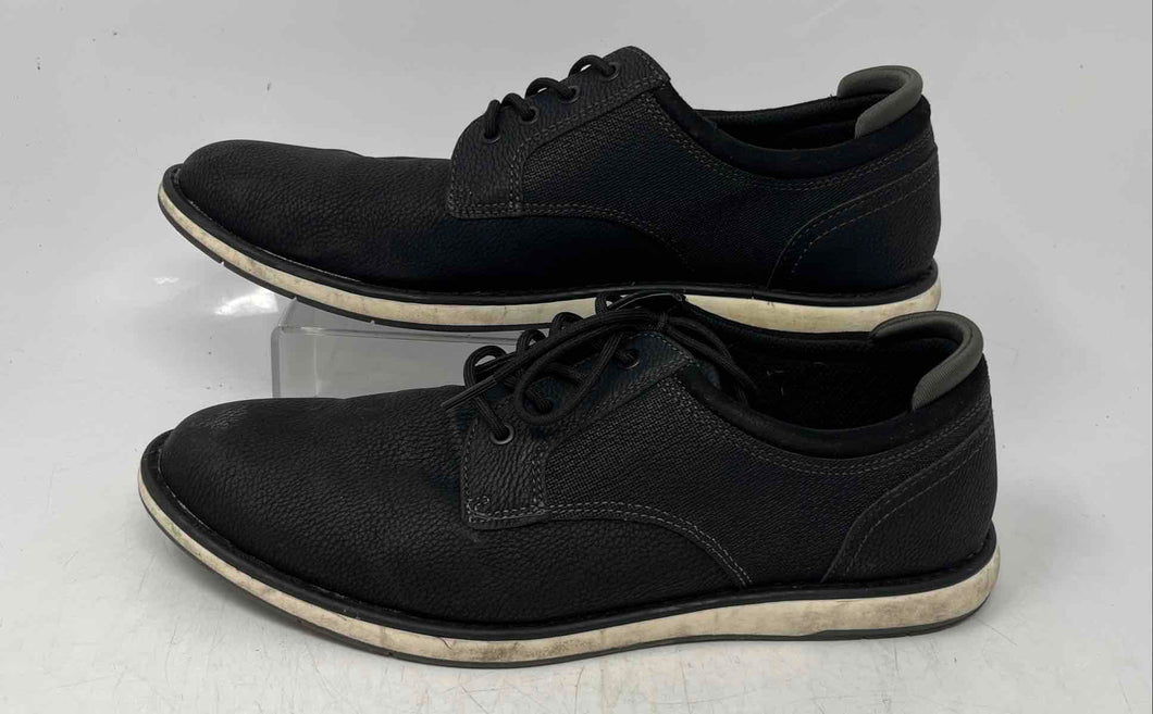 Aldo Mens Black Low Top Round Toe Lace-Up Oxford Dress Shoes Size 10.5