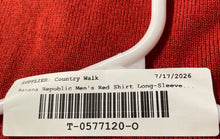 Load image into Gallery viewer, Banana Republic Mens Red Long Sleeve V-Neck Pullover Sweater Size Large
