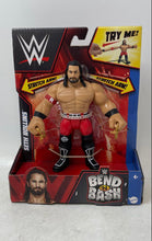 Load image into Gallery viewer, Mattel WWE Seth Rollins Bend N Bash Series Stretch Arms Action Figure With Box
