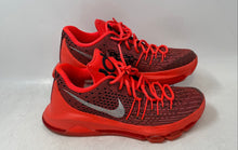Load image into Gallery viewer, Nike Mens KD 8 749375-610 Red Black Gray Lace-Up Basketball Shoes Size 8.5
