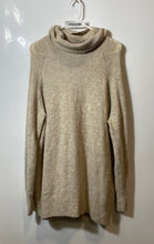 Load image into Gallery viewer, H&amp;M Basic Womens Beige Marled Long Sleeve Cowl Neck Pullover Sweater Size M
